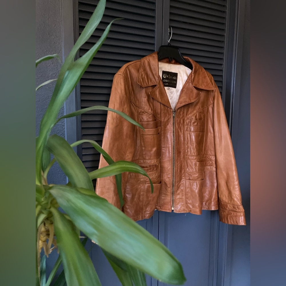 Vintage leather jacket - Picture 4 of 16